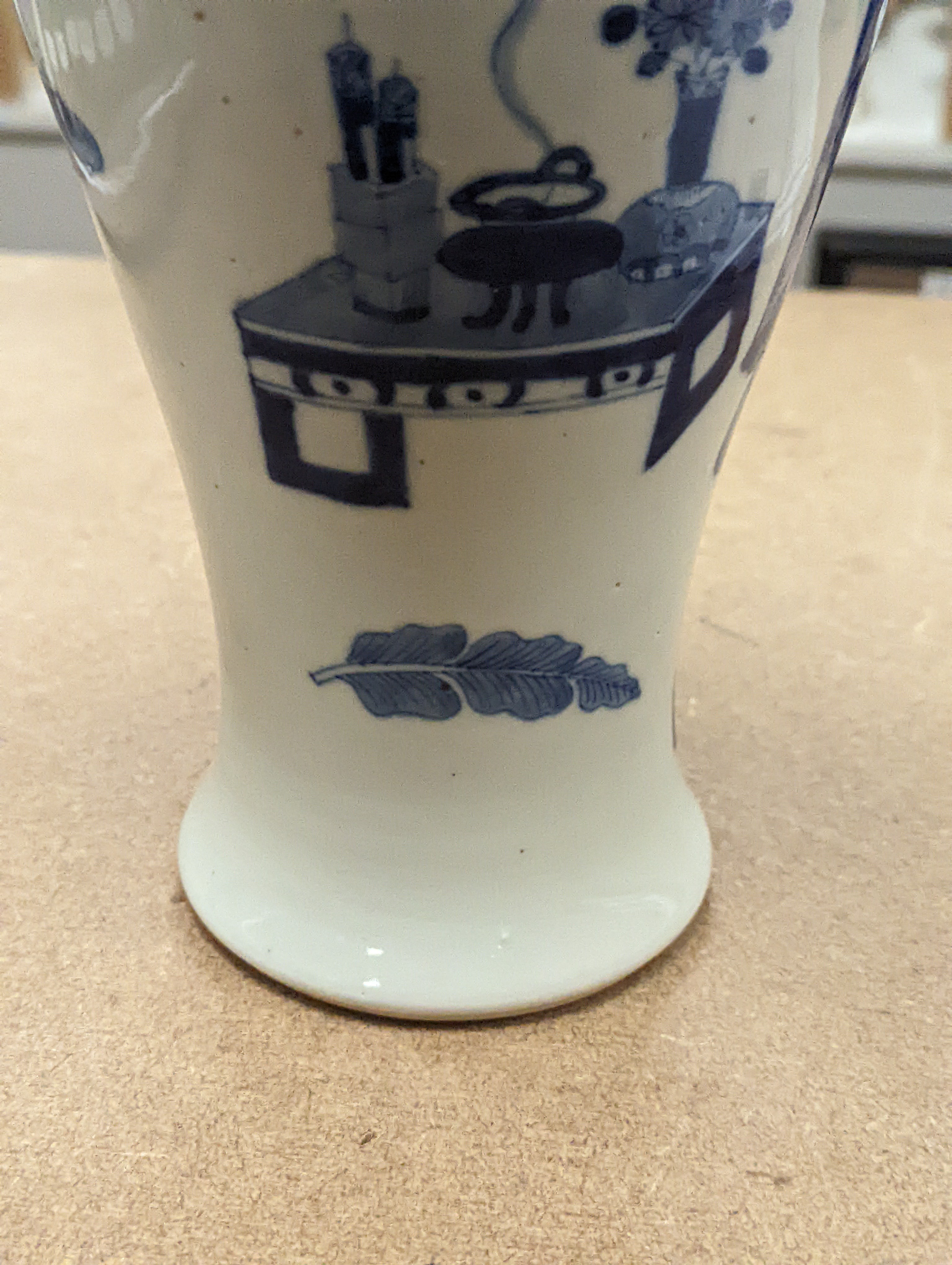 A Chinese underglaze blue baluster vase, 30 cms high.